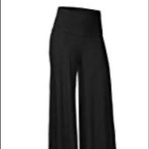 Women Wide Leg Pants Trousers with Pockets High Wa